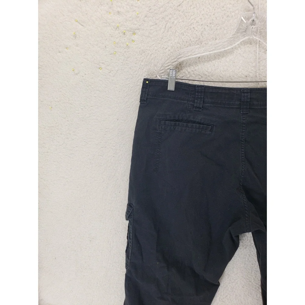 Wrangler Cargo Pants Mens 38x32 Black Relaxed Fit Utility Pocket Outdoor Comfort